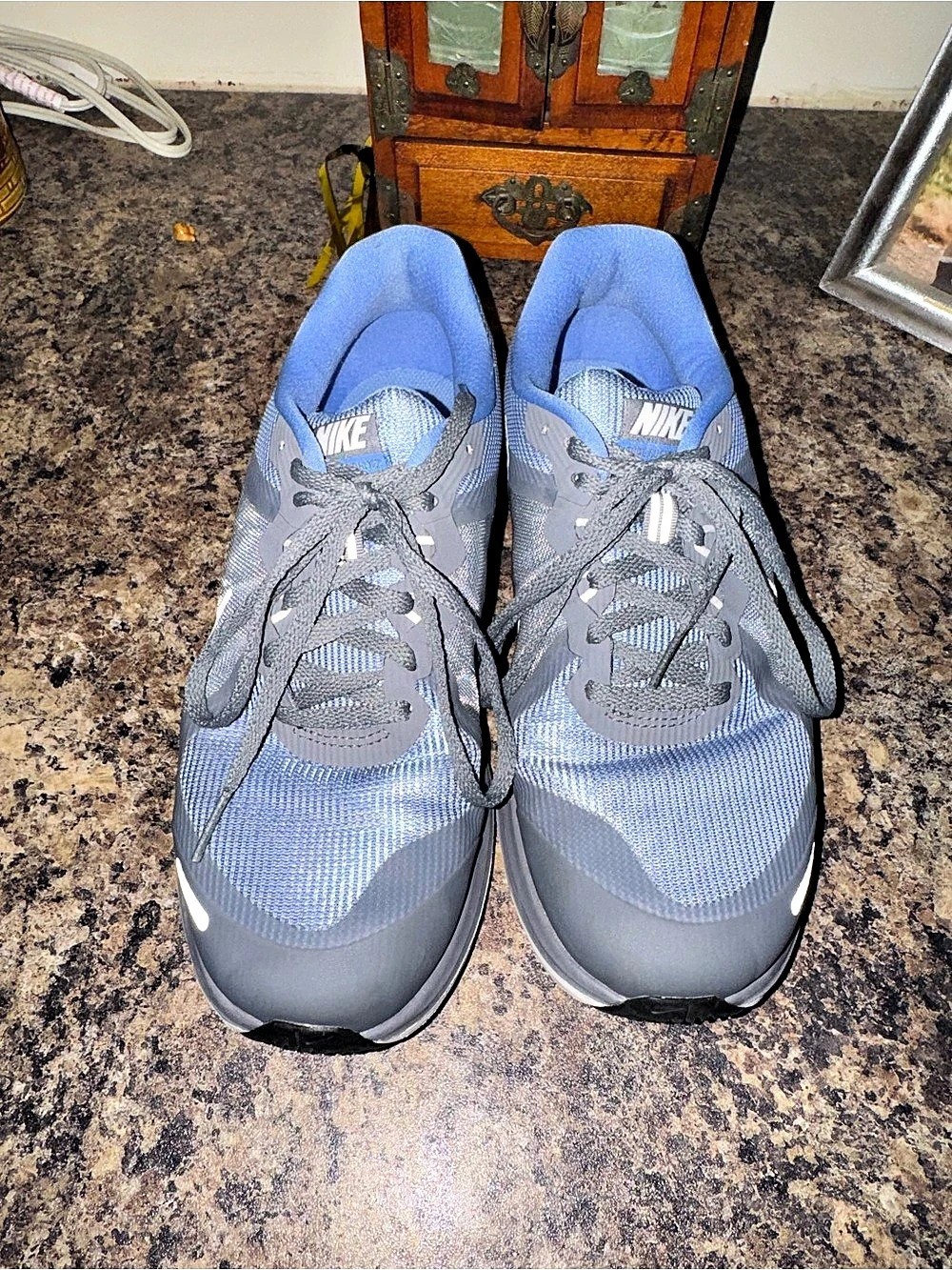 Nike Dual Fusion Athletic Shoes Blue & Gray US 7.5